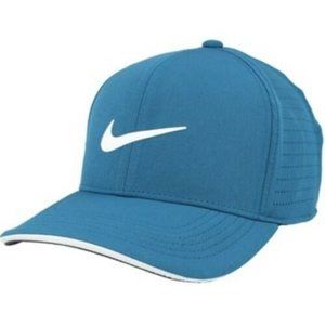 Nike MEN Adult Dri-Fit Advanced AeroBill Classic99 GOLF Perforated Cap-BLUE